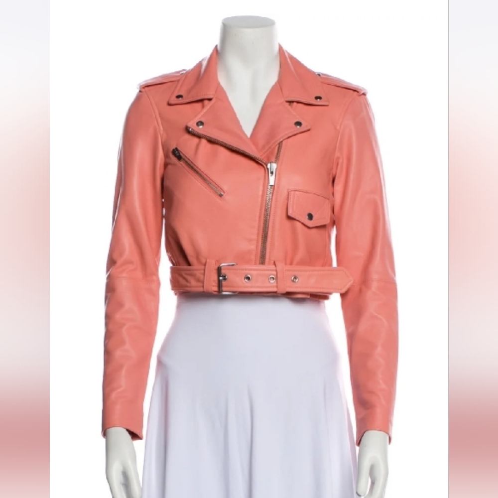 Coral Moto Jacket